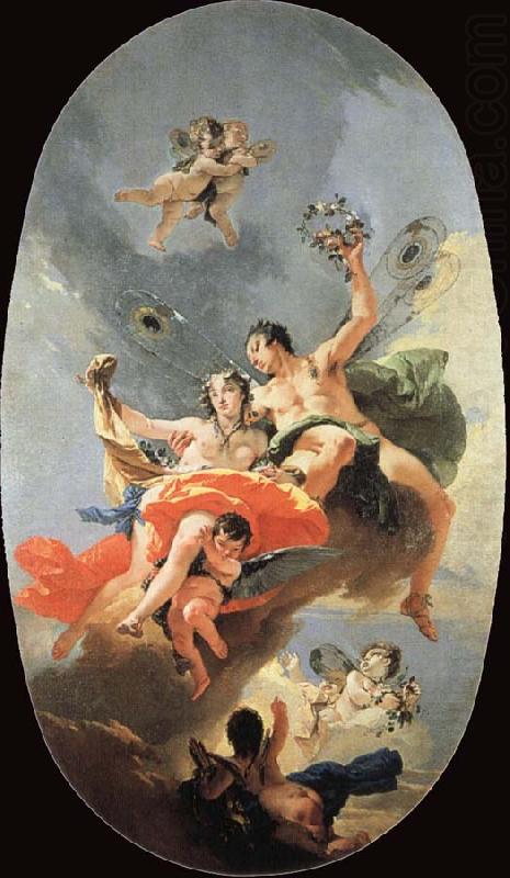 Giovanni Battista Tiepolo Triumph of ephy and Flora china oil painting image